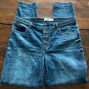 Cabi button fly skinny jeans